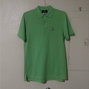 Psycho Bunny Green Polo Shirt Classic Knit